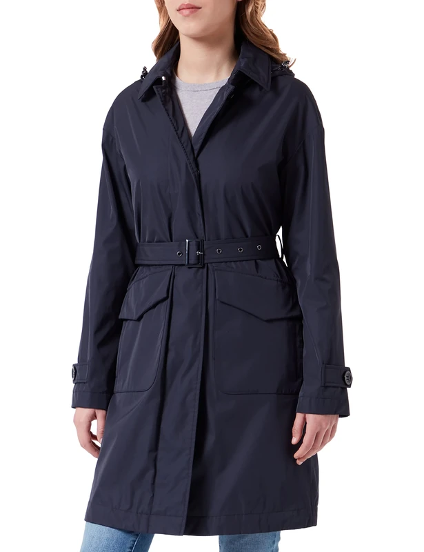 Geox Women's W ANYWECO Jacket, Sky Captain, UK 16, Sky Captain, 18