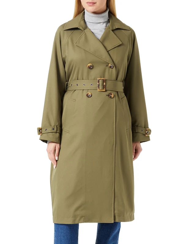 Geox Women's W Topazio Jacket, Military Olive, 18