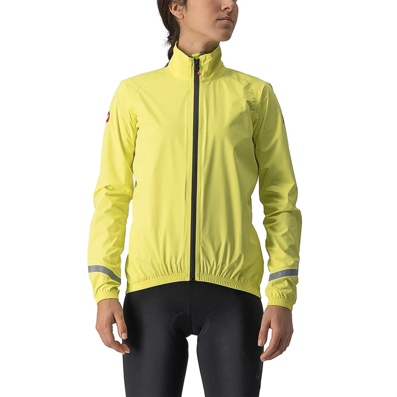 CASTELLI 4521550-790 EMERGENCY 2 W RAIN JACKET Women's Jacket BRILLIANT YELLOW L - Image 1