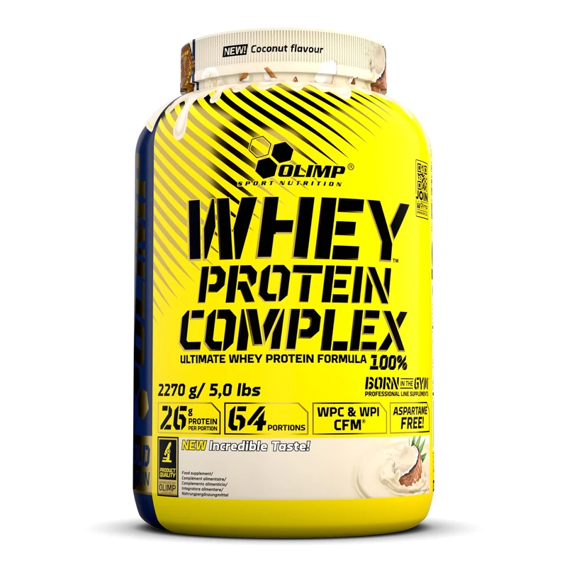 Olimp Whey Protein Complex 100 Percent Jar (2270g) - Coconut