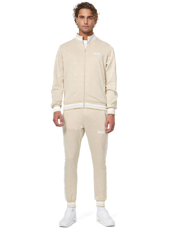Lonsdale Men's Ashwell Tracksuits, Sand/White, XXXL