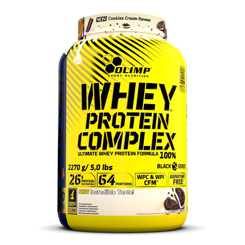 Olimp Whey Protein Complex 100% jar (2270 g) - Cookies Cream