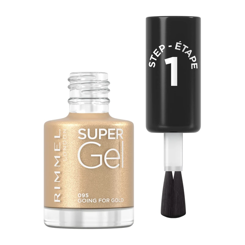 Rimmel London Super Gel Nail Polish - 95 Going For Gold, 12ml