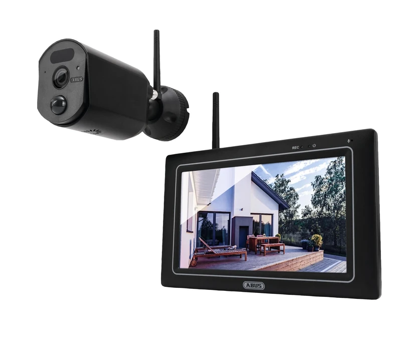 ABUS EasyLook BasicSet PPDF17000 surveillance camera - camera + portable monitor with touchscreen - easy handling, motion detection, alarm and recording mode, intercom function, night vision
