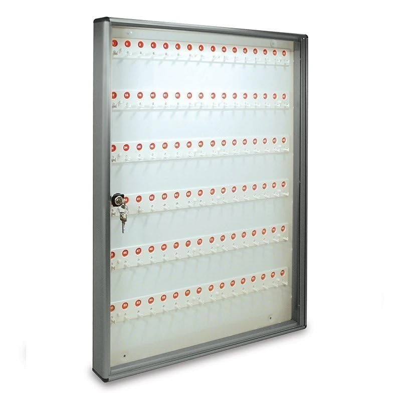 Alubox 1007637 Bc96 Notice Board for 96 Keys, Silver Met