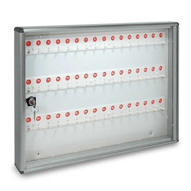 Alubox 1007636 Bc48 Message Board for 48 Keys, Silver Met - Image 1