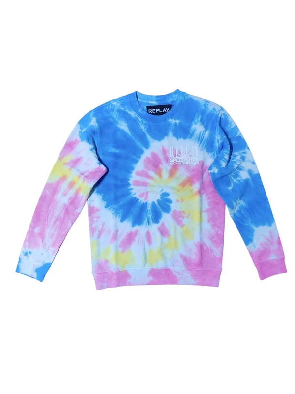 REPLAY Men's M6549 Sweatshirt, 010 Multicoloured, S