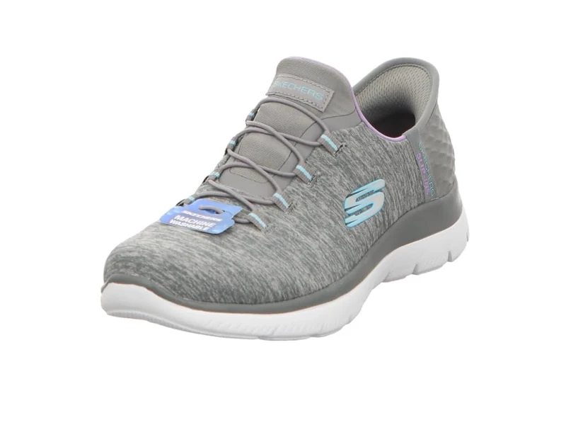 Skechers Women's Summits Dazzling Haze Sneaker, Gray, 2 UK