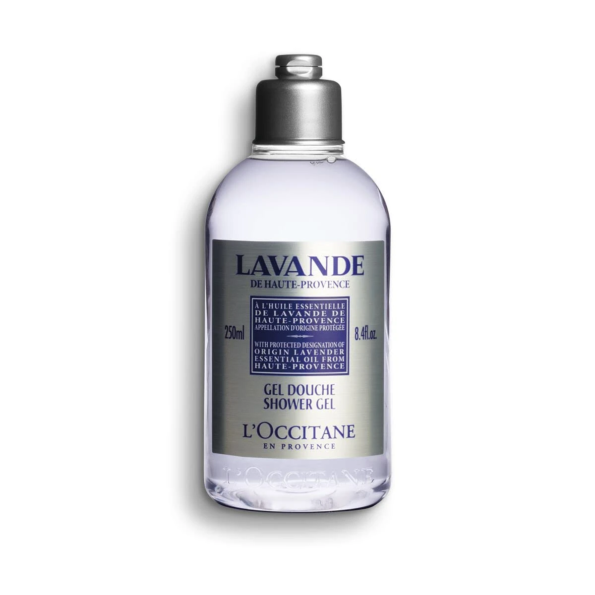 L'OCCITANE Lavender Shower Gel 250 ml | Enriched with Lavender Essential Oil | Floral Scented | Vegan & 99% Readily Biodegradable | Clean & Luxury Beauty Body Wash for All Skin Types