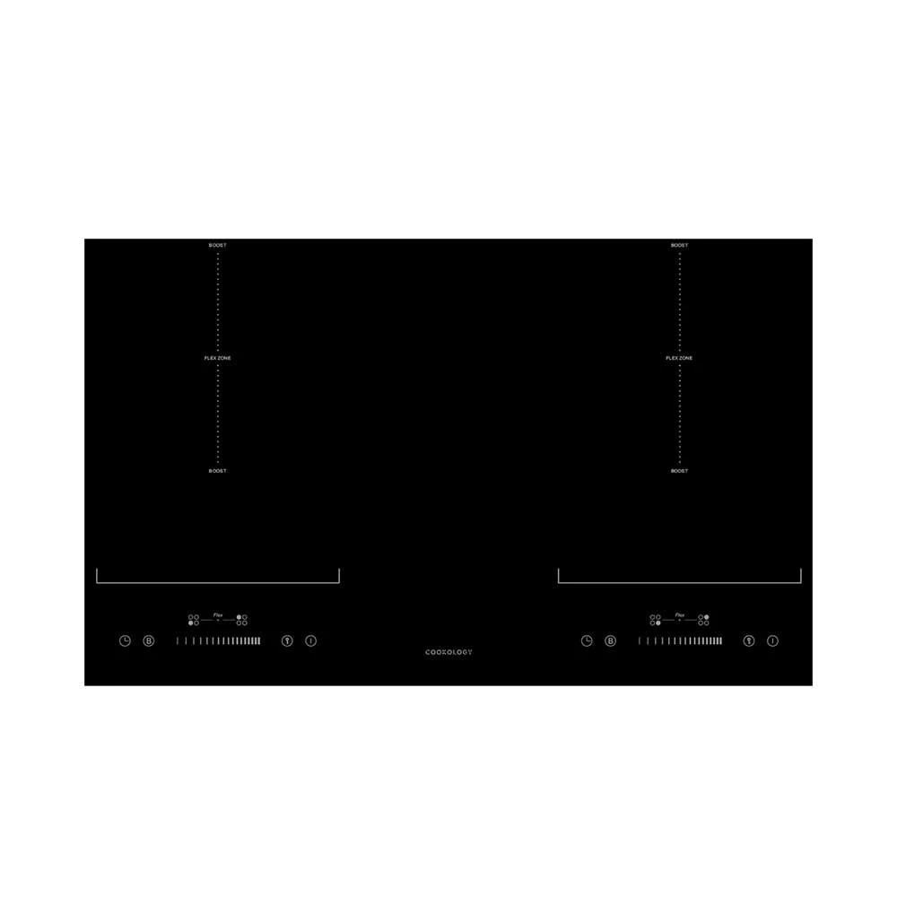 Cookology CIF770 77cm Induction Hob with Flexi Zone Function – Black
