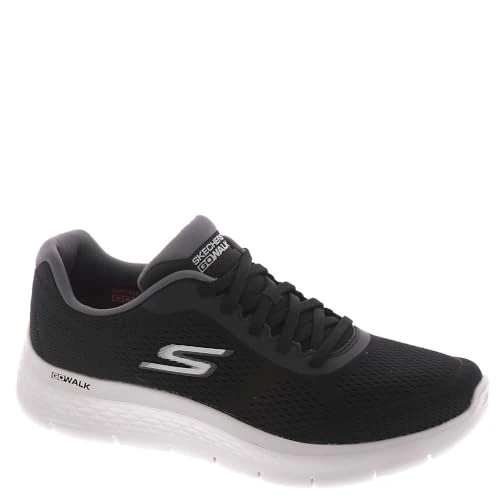 Skechers Men's Go Walk Flex-Remark Sneakers, Black Grey, 9 UK