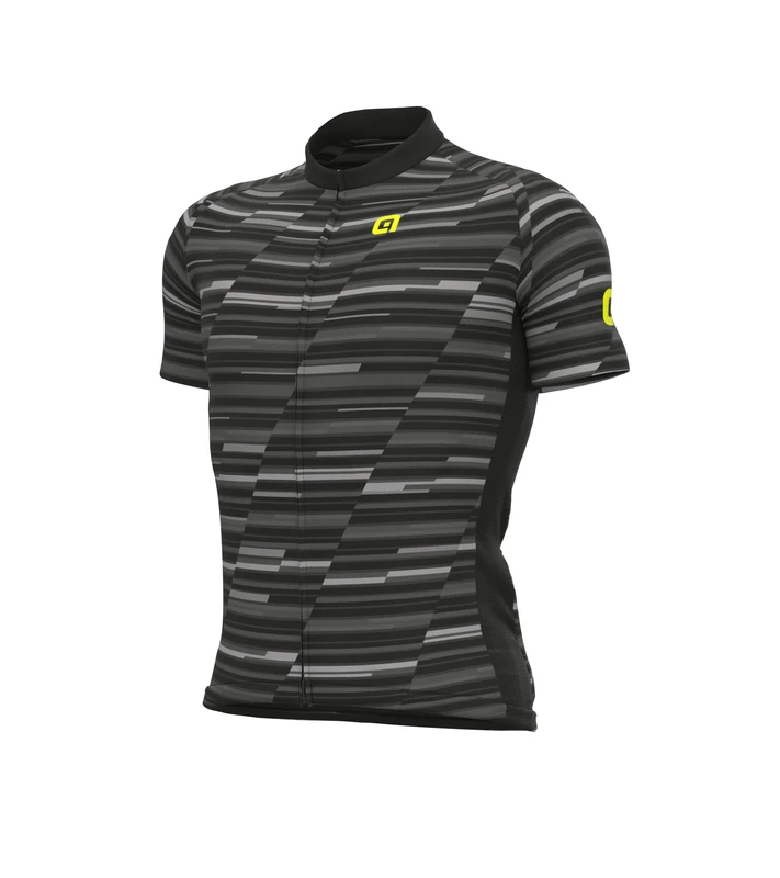 Alé Men's Solid Step Short Sleeve Cyling Jersey, Black, S