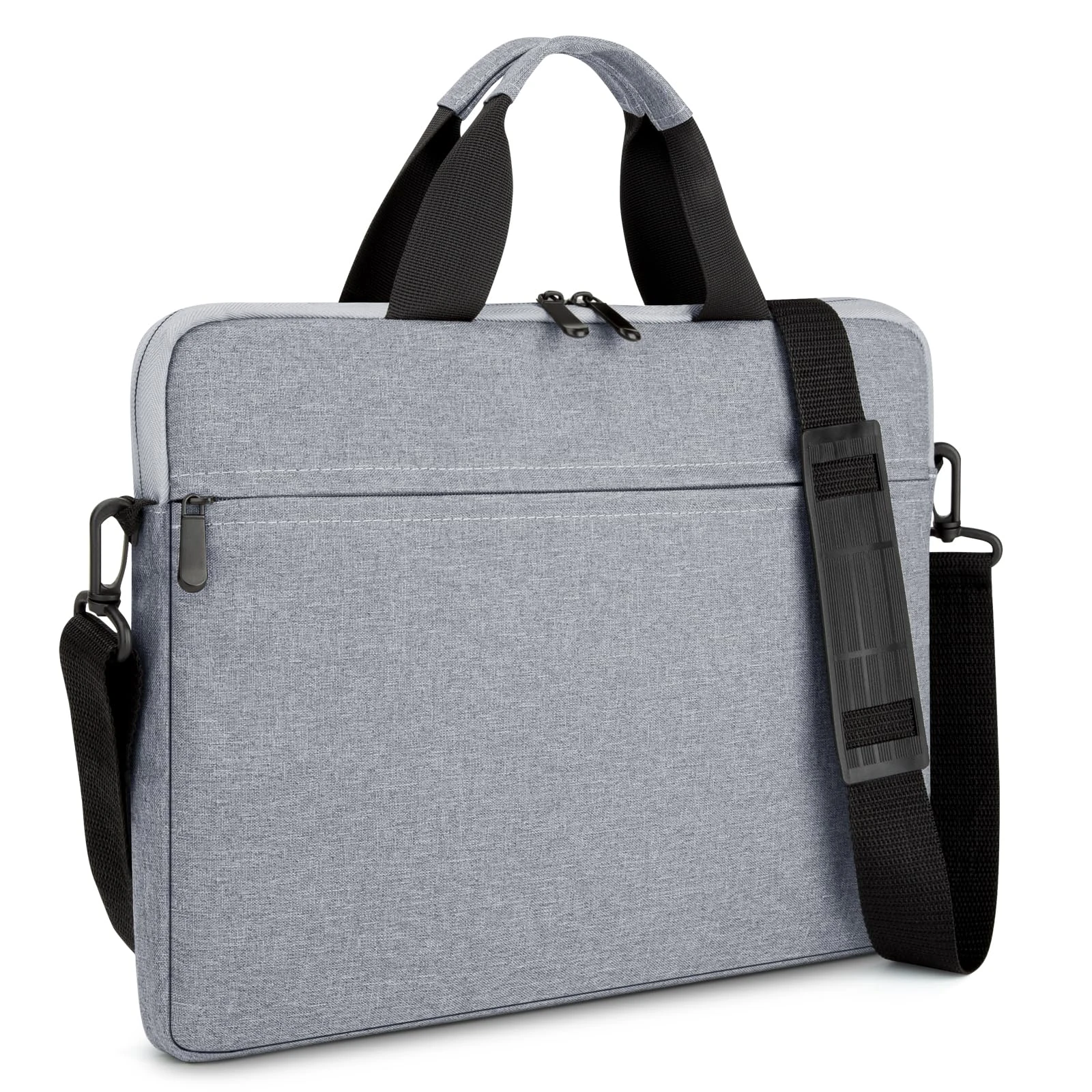 MicaYoung 14-15 Inch laptop Shoulder Messenger Bag Carrying Case Briefcase Slim Protective Computer Sleeve with Handle Strap Pocket for MacBook Acer ASUS HP Surface Dell Chromebook, Grey