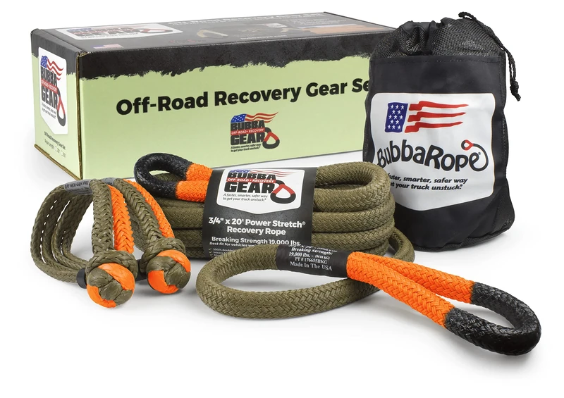 Bubba Rope 3/4" Gear Set Blaze Orange Eyes