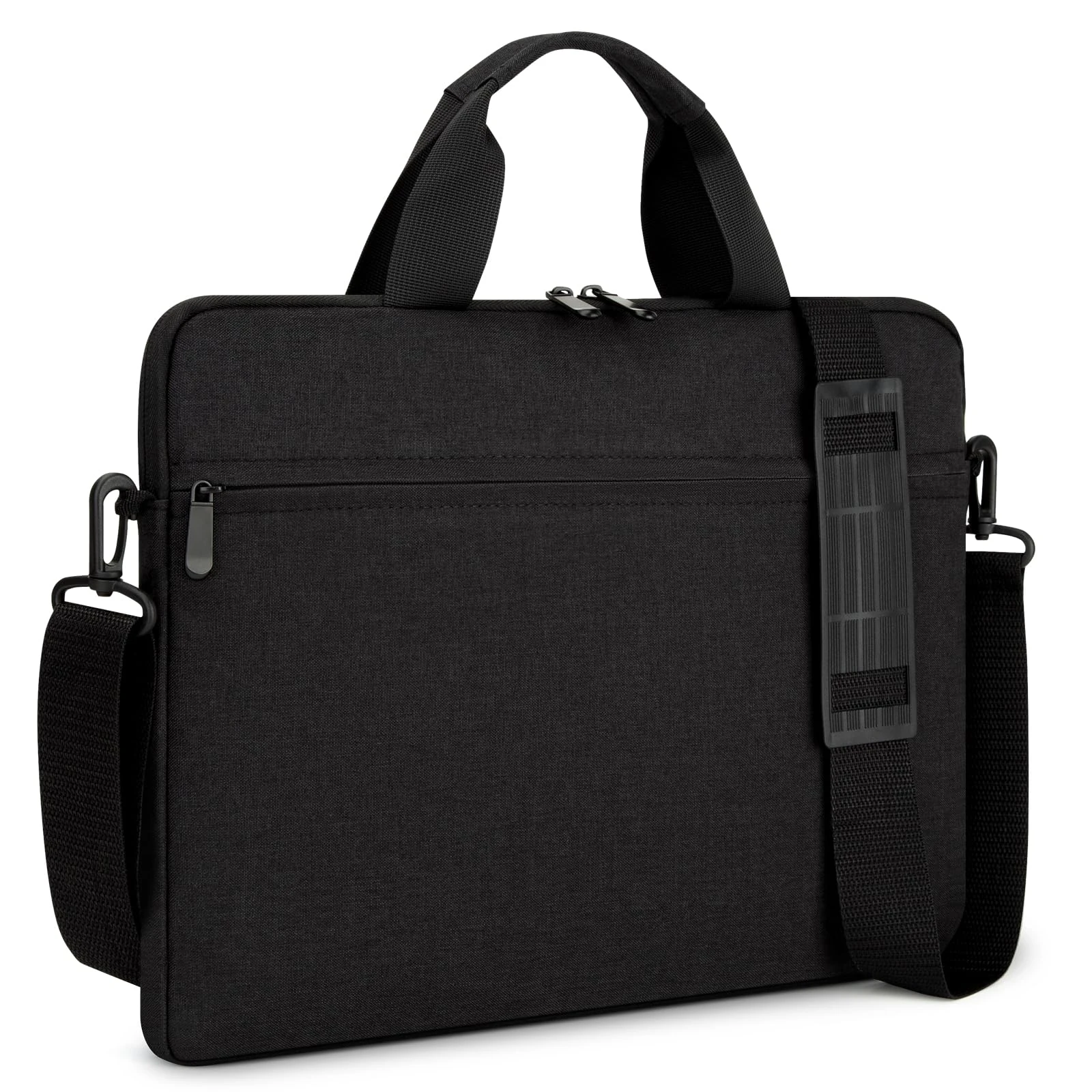 MicaYoung 15.6-16 Inch Laptop Sleeve Shoulder Bag Waterproof Notebook Chromebook Computer Carrying Case Compatible with 15.6 inch Acer Asus Dell HP Thinkpad, Black