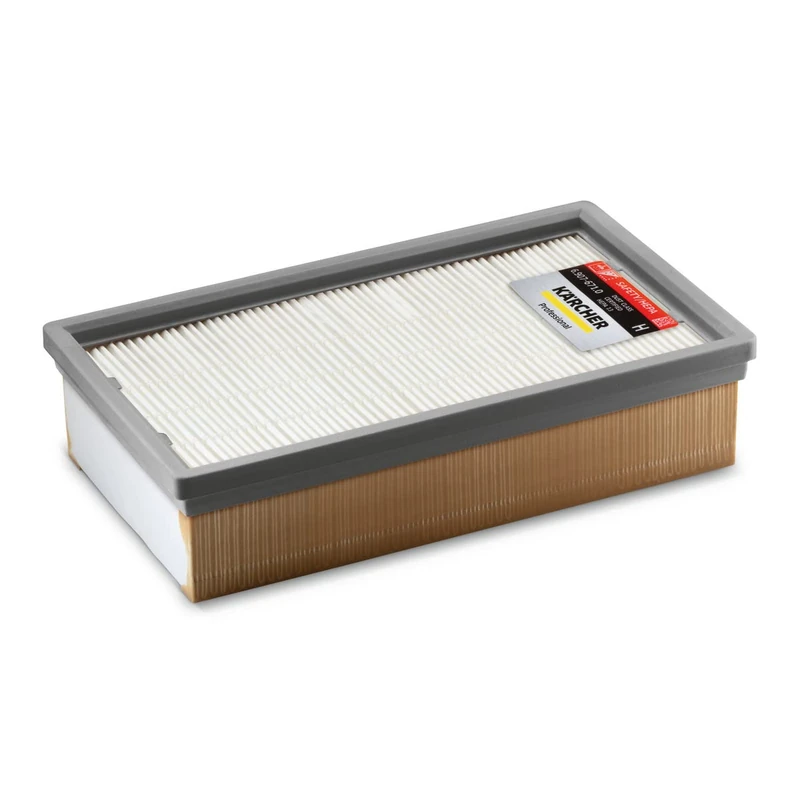 Kärcher Safety HEPA 14 (H14) Flat Pleated Filter, Double Ply Safety Filter Cartridge, Retention 99.995%, Class H/Asbestos, Approved for Water and Dust Vacuum Cleaners NT - Image 1