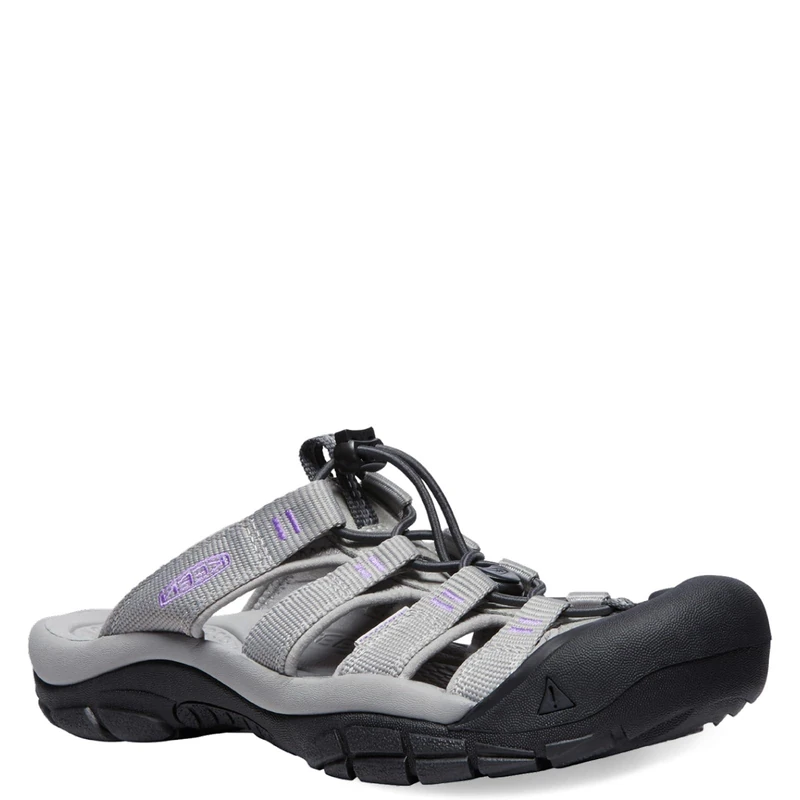 KEEN Women's Newport Closed Toe Slip on Sandals, Drizzle/English Lavender, 5 UK