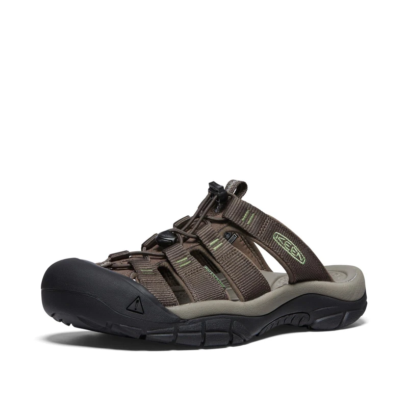 KEEN Men's Newport Closed Toe Slip on Slide Sandals, Canteen/Campsite, 10