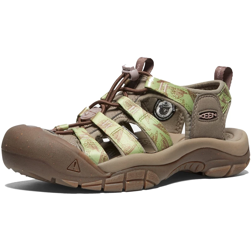 KEEN Women's Newport H2 Closed Toe Water Sandals, Smokey Bear/Tarragon, 3.5 UK