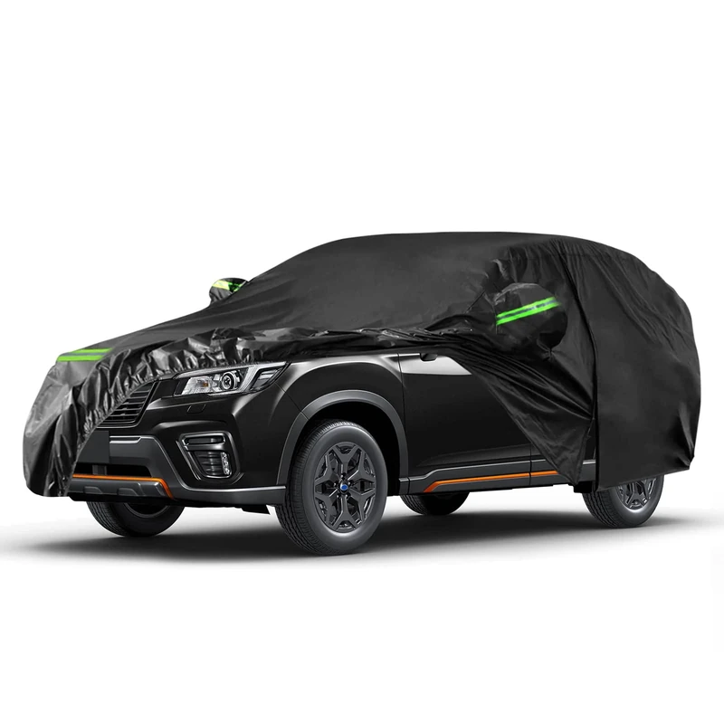 Waterproof Car Cover Replace for 2009-2024 Subaru Forester, 6 Layers All Weather Car Covers with Zipper Door & Windproof Bands for Snow Rain Dust Hail Protection (Forester)