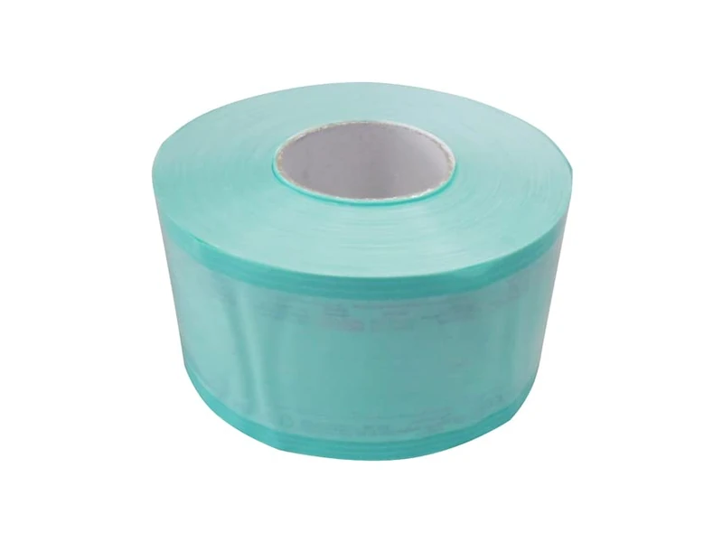 Eline Flat Rolls for Steam Sterilisation or Ethylene Oxide in Kraft Paper and Medical Foil, Reinforced Side Welds, Coloured Indicators, Length 100 mm, 4 Rolls of 200 m