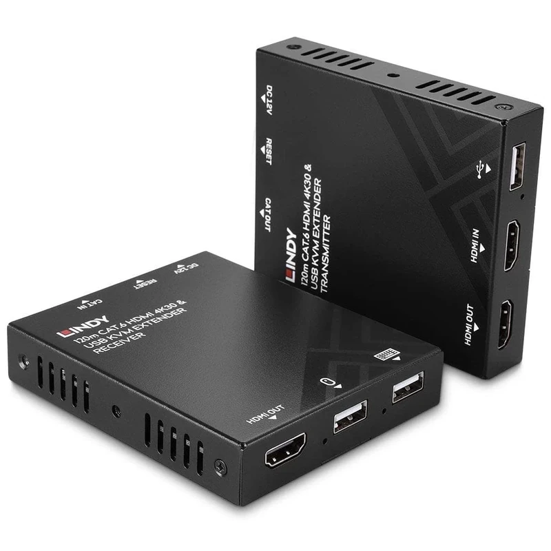 LINDY 120m Cat.6 HDMI & USB KVM Extender