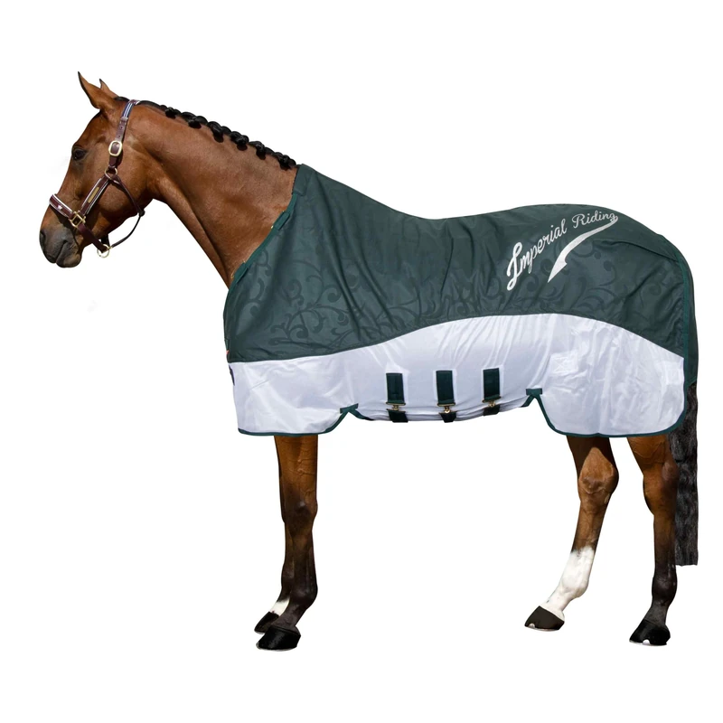 Imperial Riding IRHSuper-Dry Rain and Fly Blanket, Forest Green, 215
