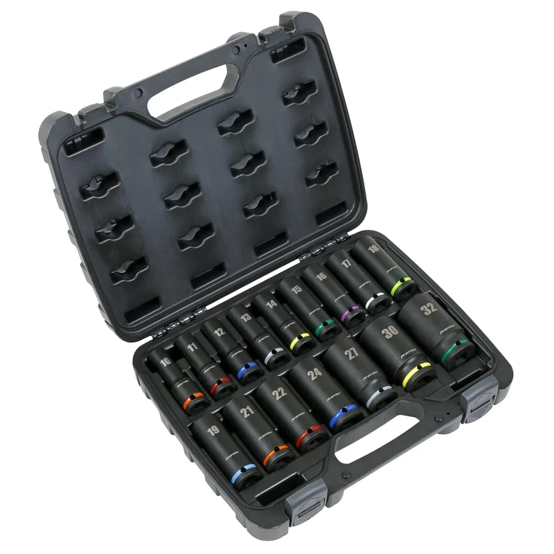 Sealey 1/2" Sq Drive Impact Socket Set, 16pc AK5818M