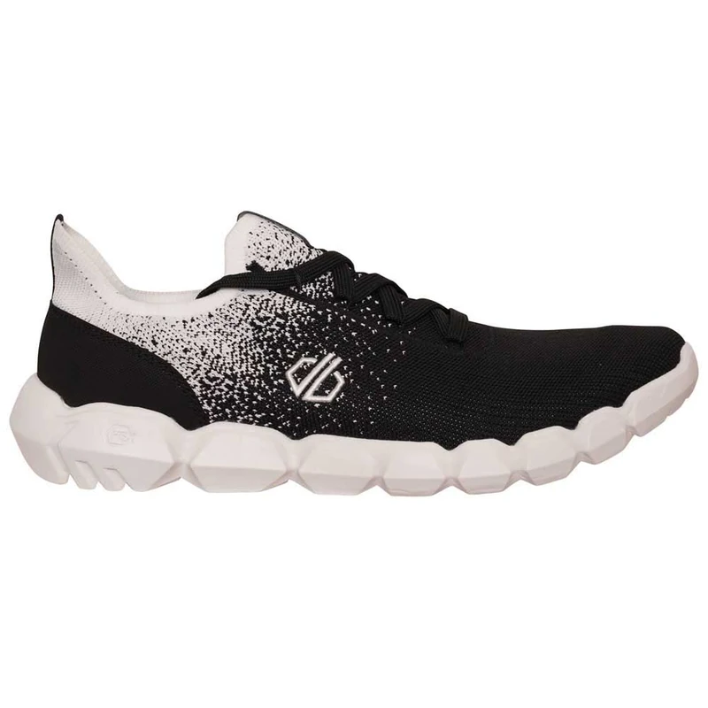 Dare2B Men's Hex-at Recycled Trainers with HEX Design Geometry EVA Outsole, Perfect for Gym, Mountain Biking & Running Black White