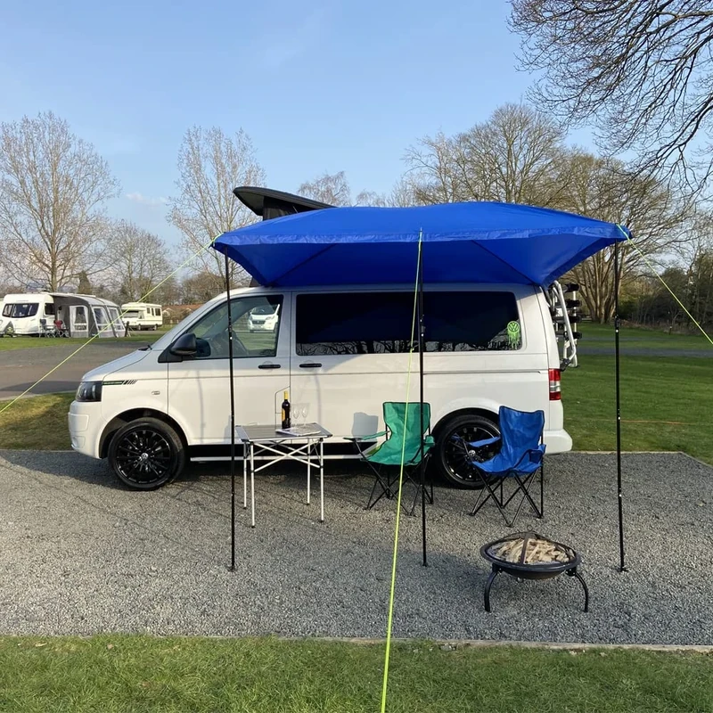 Maypole Universal Sun Canopy for Caravans, Motorhomes & Campervans, Blue