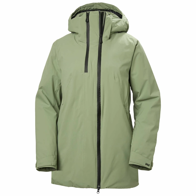 Helly Hansen Women's W Nora Long Insulated Ins Jacket, JADE 2.0, M UK