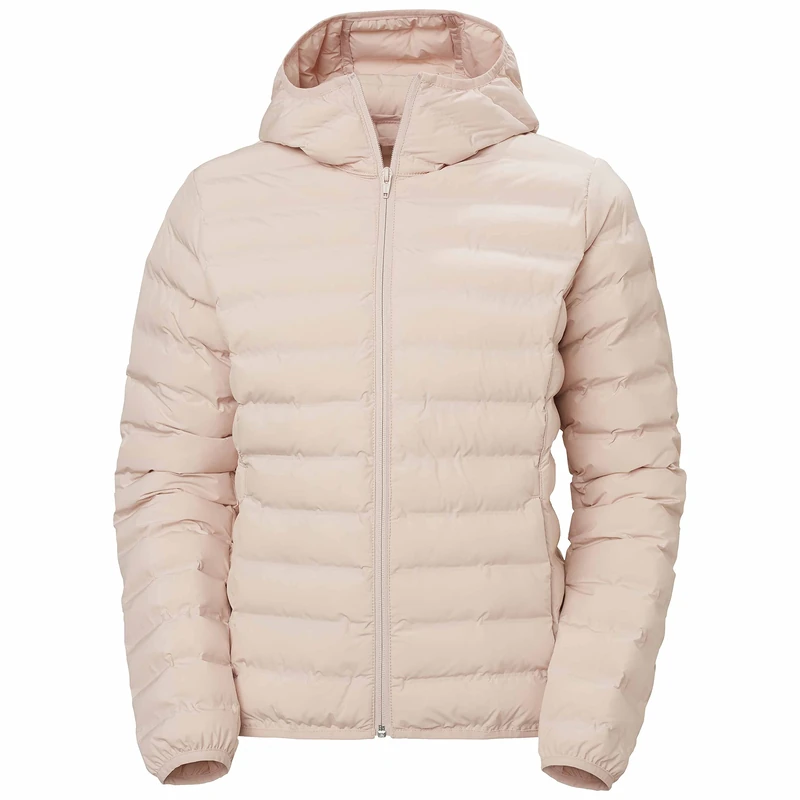 Helly Hansen Women's W Hooded Mono Material Ins Jacket, ROSE SMOKE, M UK