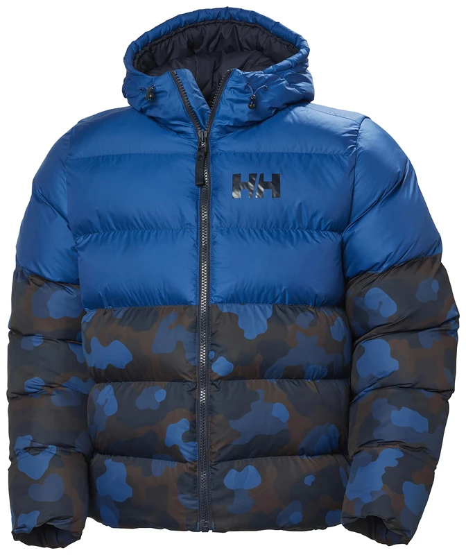 Helly Hansen Men's Active Puffy Jacket Parka, DEEP FJORD AOP, L UK