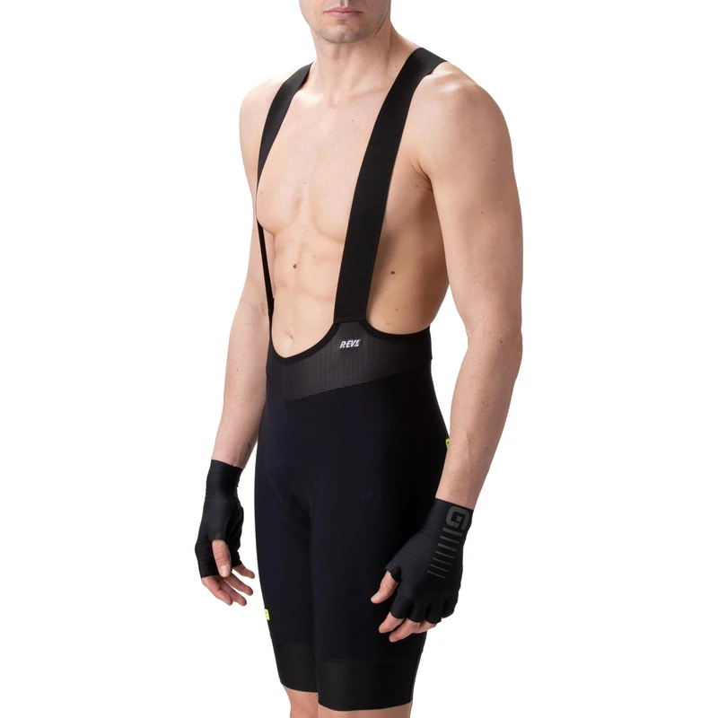 Alé Cycling Men's R-EV1 Speedfondo Bib Shorts, Black, XS