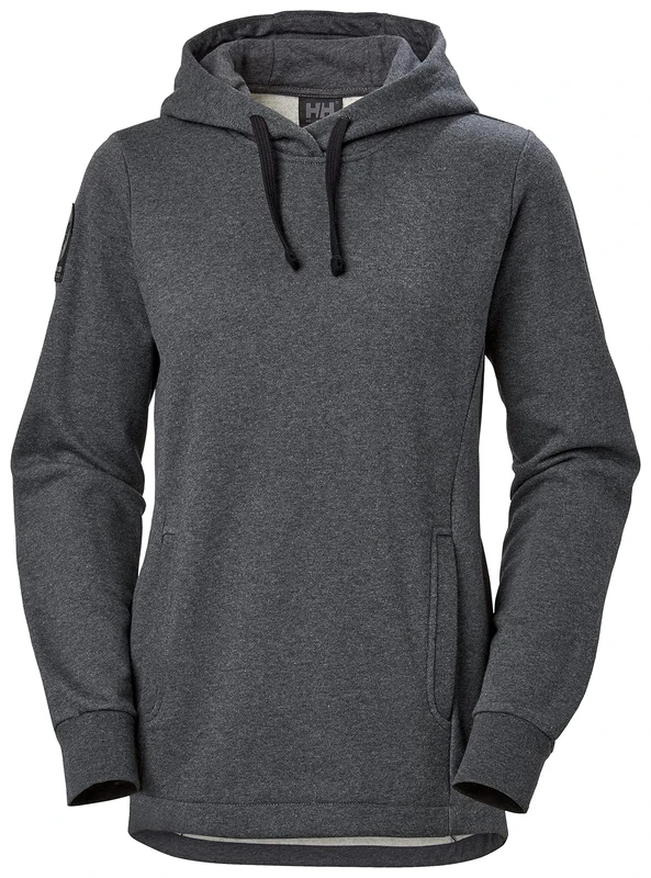 Helly Hansen Women's W Arctic Ocean Hoodie Shirt, Ebony Melange, XL UK