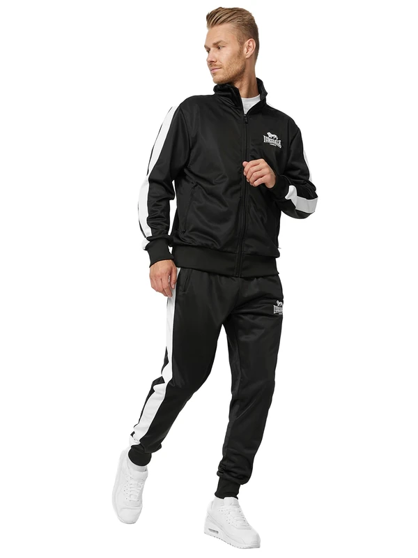 Lonsdale Men's Pember Jogging Suit, Black, S