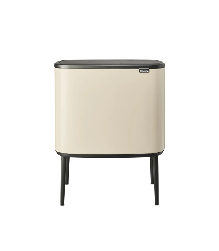 Brabantia Bo Touch Bin - 36L Inner Bucket (Soft Beige) - Waste Kitchen Bin - Soft-touch