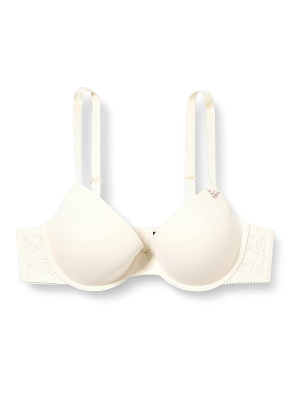 Emporio Armani Underwear Women's Emporio Armani Second Skin Microfiber & Lace Bra Push, Yogurt, 32B
