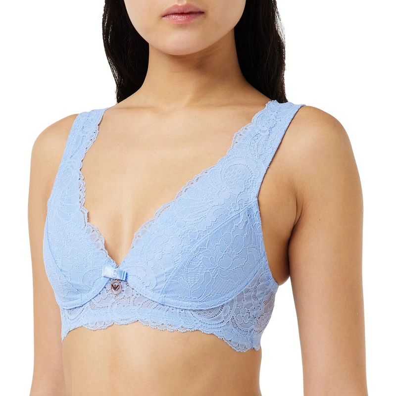 Emporio Armani Underwear Women's Emporio Armani Women's Eternal Lace Bra Bra, Periwinkle, S