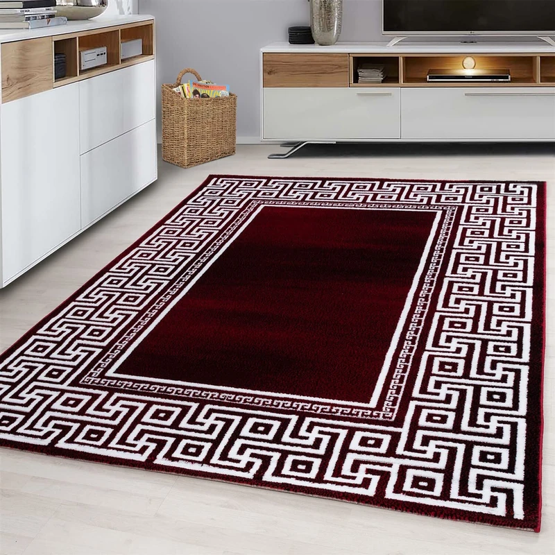 Giantore Flat Pile Rug Ornaments Living Room Bedroom Short Pile Rug