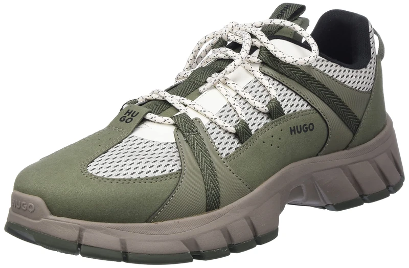 HUGO Men's Kyle_Runn_memf Running, Dark Beige253, 11.5 UK