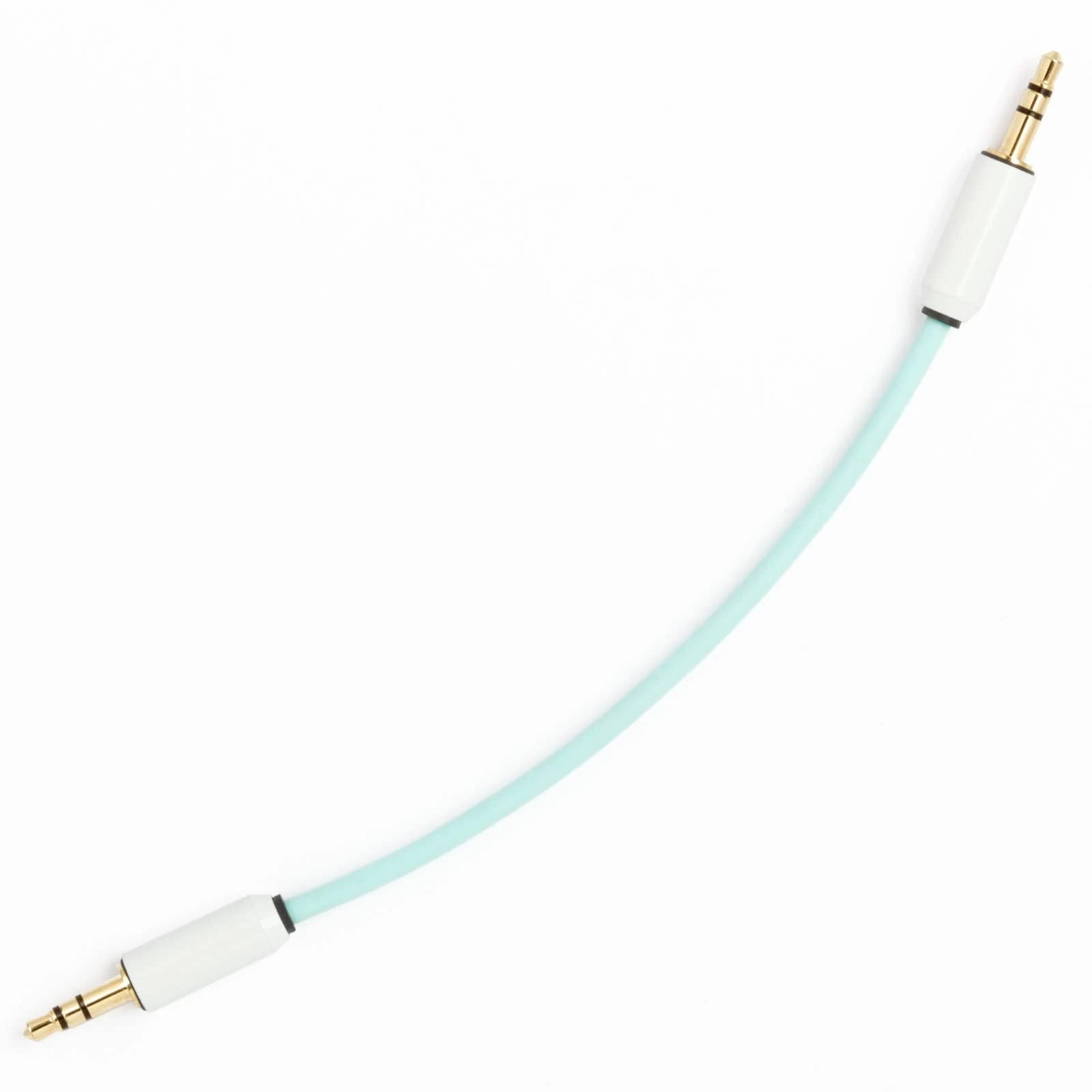 MyVolts Candycord PO-400 Special audio cable, straight mini jack to straight mini jack, 15cm, Mint Green colour, perfect for Teenage Engineering PO-400