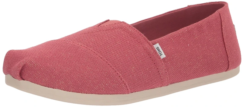 TOMS Women's Alpargata Loafer Flat, Pink, 3 UK