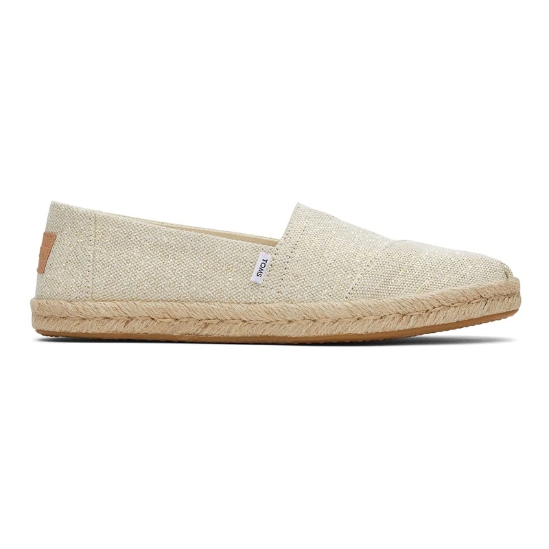 TOMS Women's Alpargata Rope Loafer Flat, Natural, 3 UK