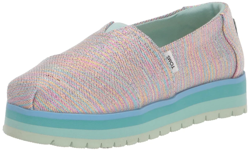 TOMS Youth Girl Alpargata Platform Platform, Blue, 5 UK - Image 1