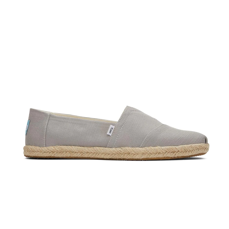TOMS Men's Alpargata Rope Loafer Flat, Medium Grey, 8 UK