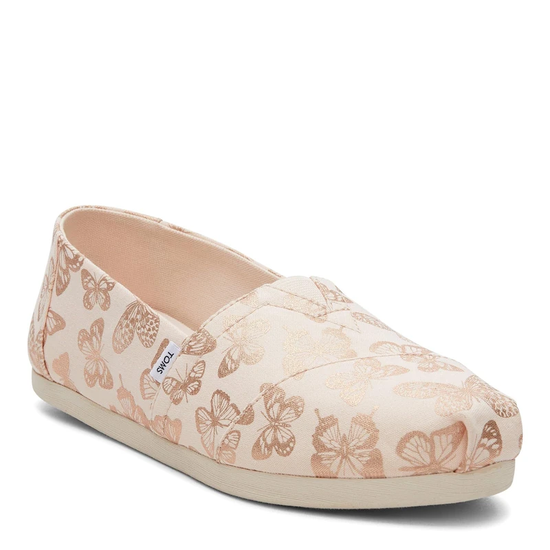 TOMS Women's Alpargata Loafer Flat, Pink, 3 UK