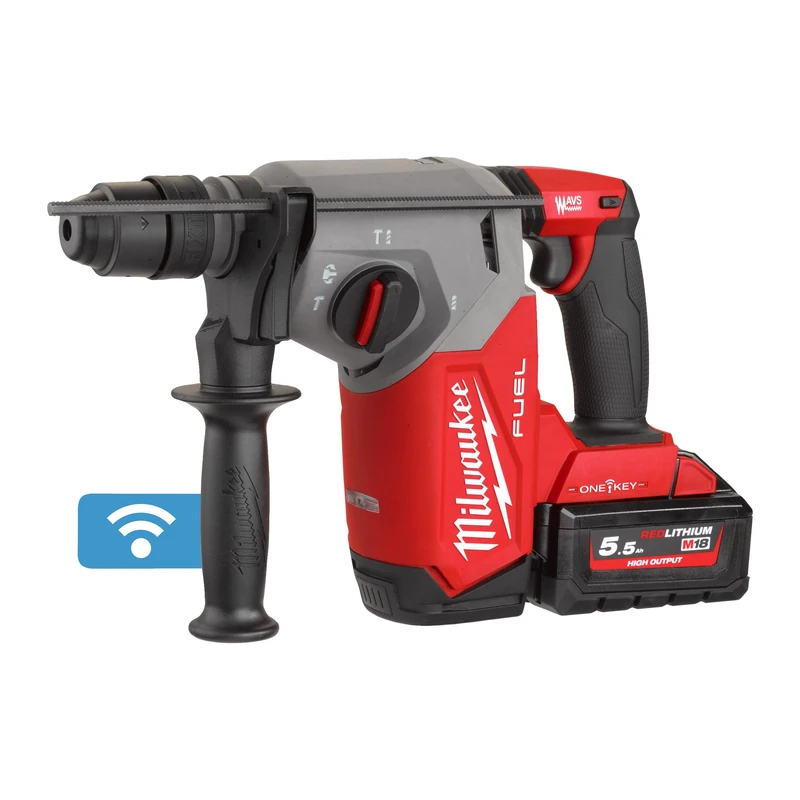 M18 ONEFHX-552X Combination Hammer 2.5J 4933478504 with 2 x 5.5Ah HighOutput Battery, Charger in HD Box