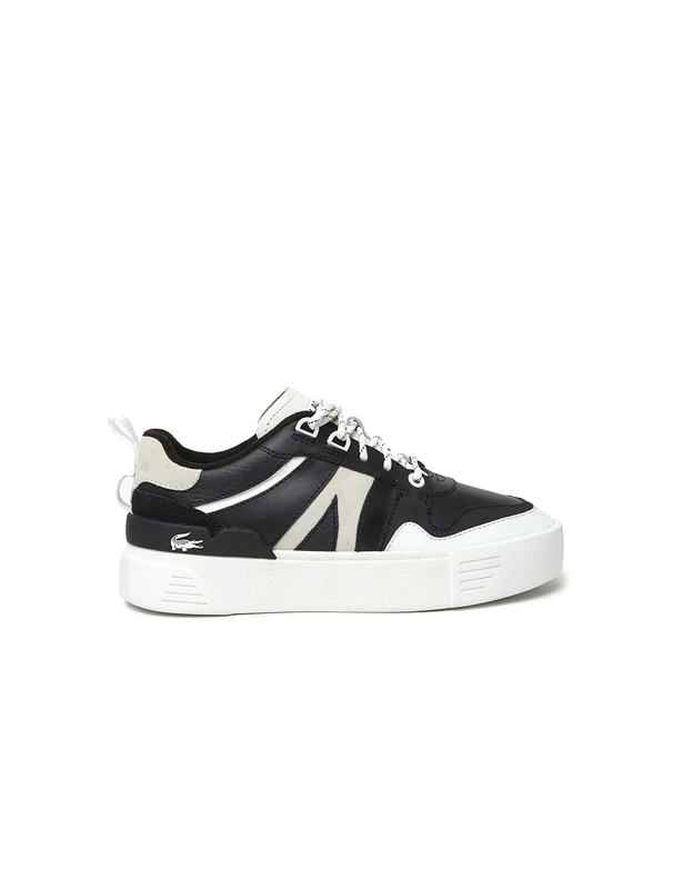 Lacoste 44SFA0112, Women's Court Sneakers, BLK/WHT, 38 EU, Blk Wht, 6 UK
