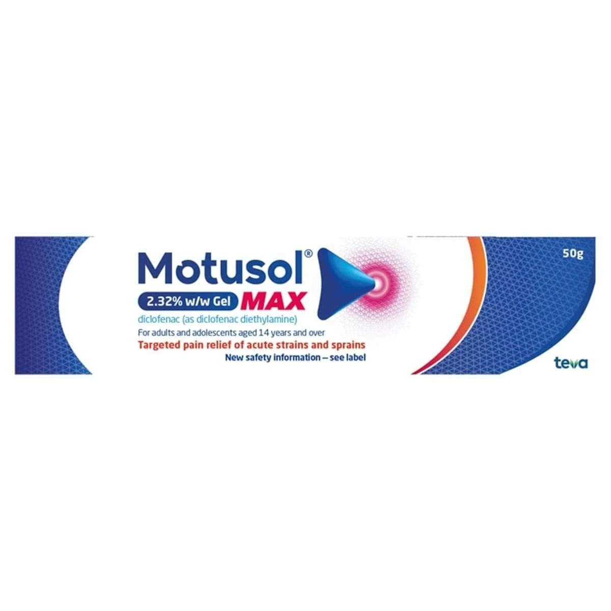 Motusol Max 2.32% w/w Gel 50g – Targeted Pain Relief of Joints & Muscles in Acute strains & sprains